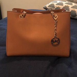 MK Brown Handbag w/ Gold accents